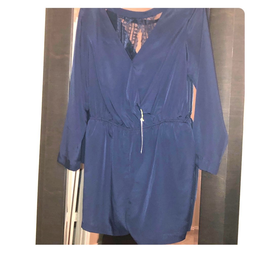 Navy Romper